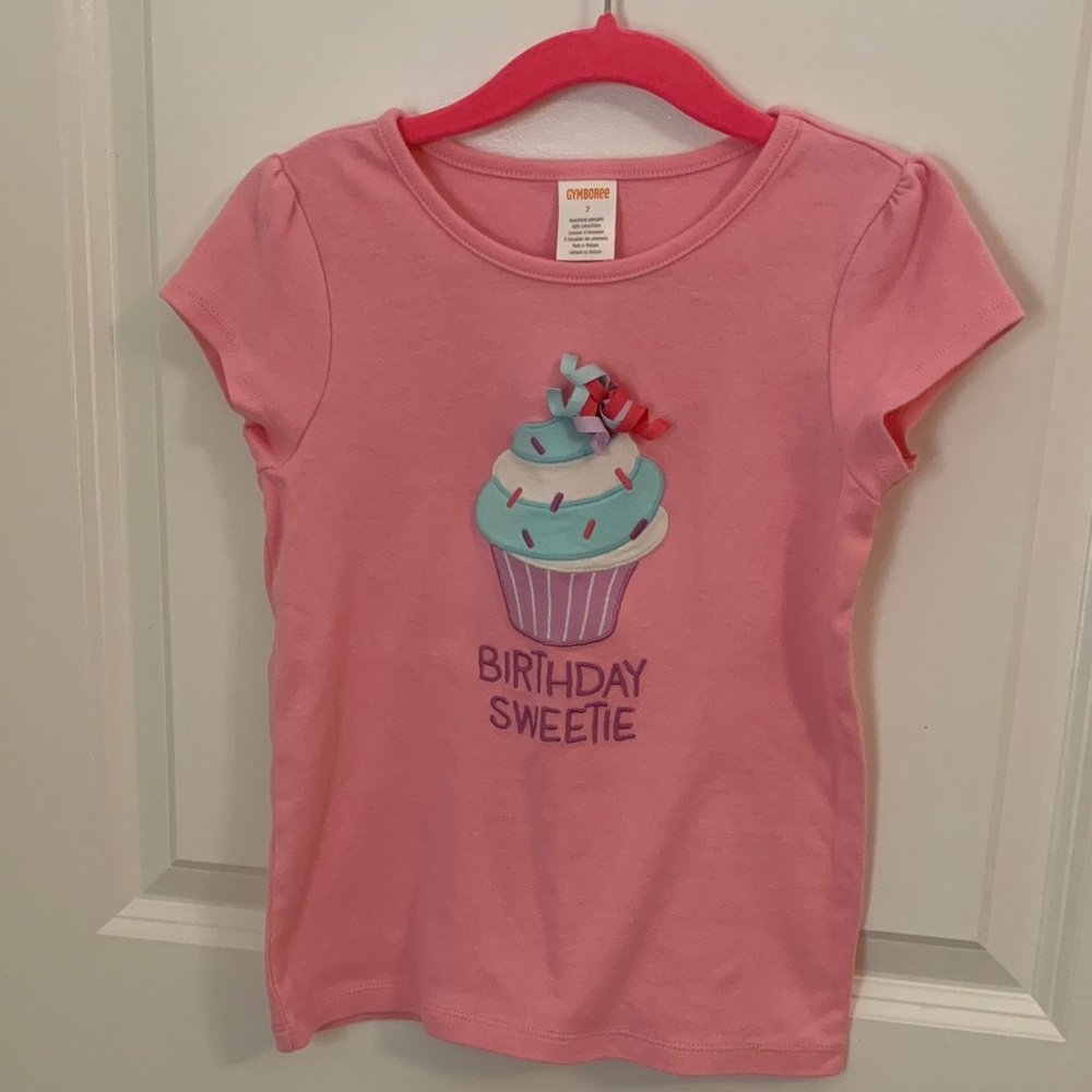 Birthday Gymboree Pink Cupcake Tee Shirt